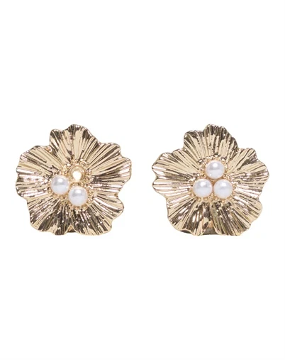 Only - ONLAvery Button Covers Accesories - Gold Colour/Small Flower